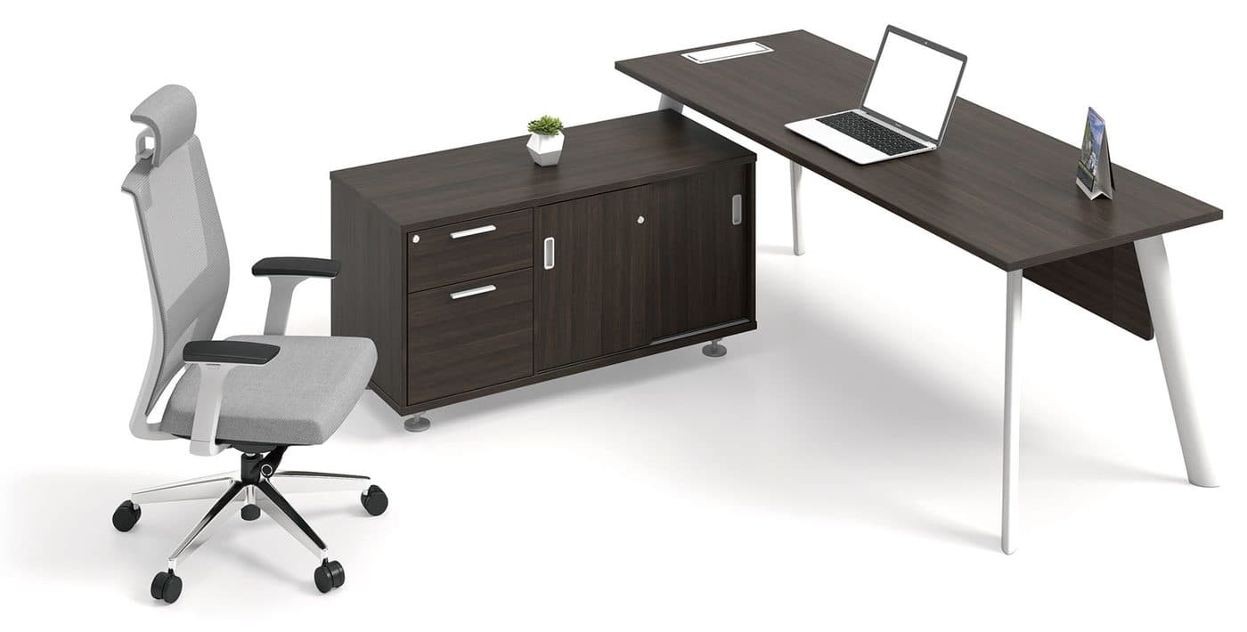 Manager Table with Cabinet